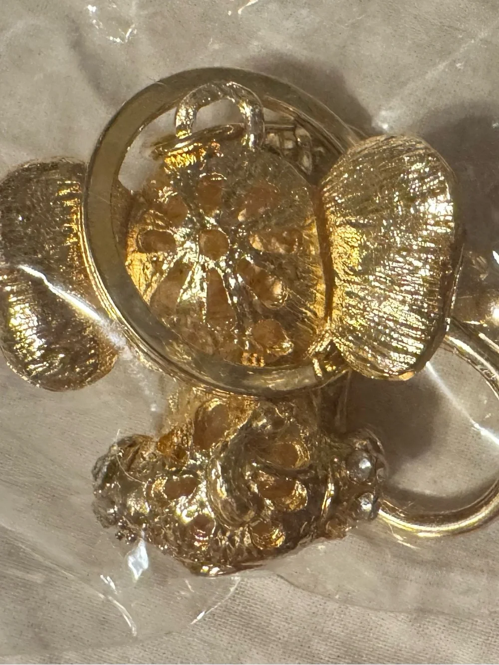 Unbranded Gold Elephant Crystal Keychain bag charm Accessory NEW